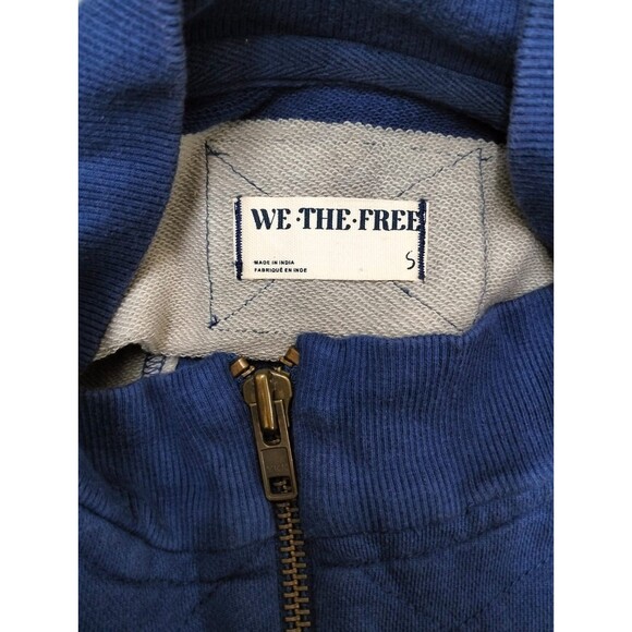 Free People We The Free Seaside Funnel Pullover Top Oversized Striped S 283733 - Picture 9 of 9